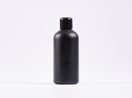 Schwarzglasflasche 100ml, mit Schraubverschluss schwarz