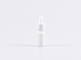 Weissglasflasche 10ml, mit Pipette weiss