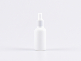 Weissglasflasche 30ml, mit Pipette weiss