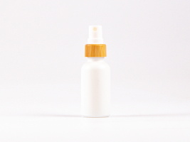 Weissglasflasche 30 ml - Zerstäuber Bambus