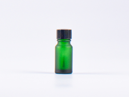 Grünglasflasche 10ml, mit Pinselmontur