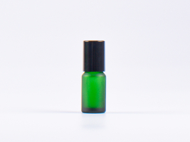 Grünglasflasche 10ml, mit Roll-On Glas/Stahl