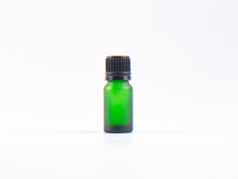 Grünglasflasche 10ml, mit Schraubverschluss OV
