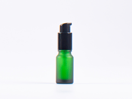 Grünglasflasche 10ml, mit Lotionspumpe Aluminium, 4 Color