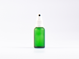 Grünglasflasche 30ml, mit Mundspray OV