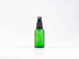 Grünglasflasche 30ml, mit Zerstäuber Kunststoff