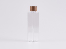 Flasche "Karl" 200ml, mit Deckel Walnut