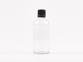 Klarglasflasche 100ml, mit Schraubverschluss OV