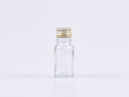 Klarglasflasche 10ml, mit Aludeckel