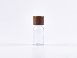 Klarglasflasche 10ml, mit Schraubverschluss Walnut