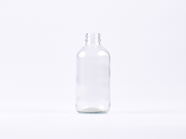 Klarglasflasche 250ml, 28/410, ohne Montur