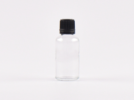 Klarglasflasche 30ml, mit Schraubverschluss OV
