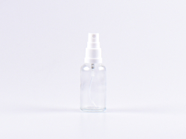 Klarglasflasche 30ml, mit Zerstäuber Kunststoff