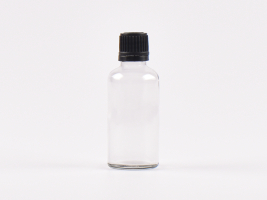 Klarglasflasche 50ml, mit Schraubverschluss OV