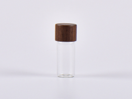 Flasche "Clary",10ml, mit Schraubverschluss Walnut
