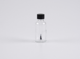 Klarglasflasche 30ml, mit Pinselmontur