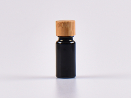 MIRON Violettglasflasche 10ml, mit Schraubverschluss Bambus
