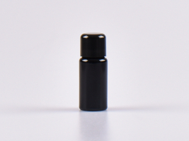 MIRON Violettglasflasche 10ml, mit Schraubverschluss Schwarz