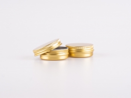 Metalldose, 30ml, gold