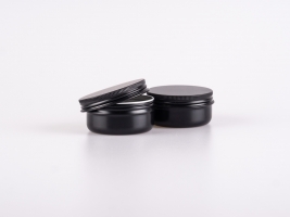 Metalldose, 50ml, mattschwarz