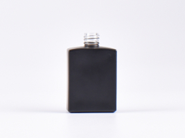 Schwarzglasflasche "Miro" , 50ml, DIN18, ohne Montur