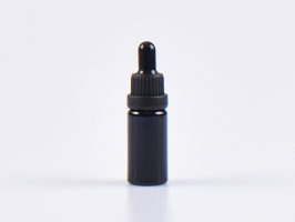 MIRON Violettglasflasche 10ml, mit Pipette OV schwarz