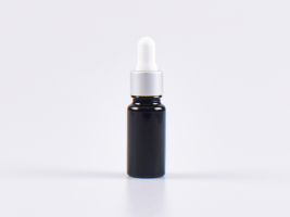 MIRON Violettglasflasche 10ml, mit Pipette silber-matt
