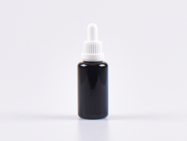 MIRON Violettglasflasche 30ml, mit Pipette OV weiss