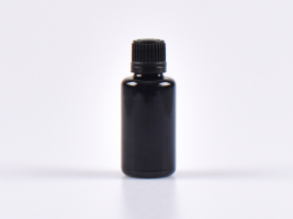 MIRON Violettglasflasche 30ml, mit Tropfmontur OV, geriffelt