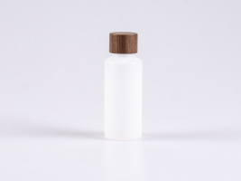 Flasche "Nasa" 100ml, LDPE, mit Deckel Walnut