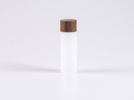 Flasche "Nasa" 50ml, LDPE, mit Deckel Walnut