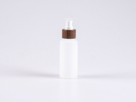 Flasche "Nasa" 100ml, LDPE, mit Lotionspumpe Walnut