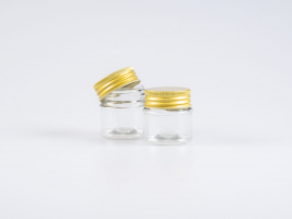 Dose "Neville", 25ml, hohe Form, mit Metalldeckel in 3 Farben