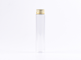 PET Röhrchen, 100ml, Schraubverschluss Alu