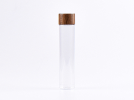 PET Röhrchen, 100ml, Schraubverschluss Walnut