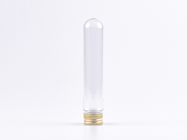 PET Röhrchen, 80ml, Schraubverschluss Alu