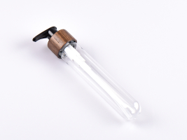PET Röhrchen, 80ml, mit Dispenser Walnut