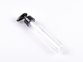 PET Röhrchen, 80ml, mit Dispenser schwarz