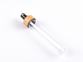 PET Röhrchen, 80ml, mit Zerstäuber Bambus