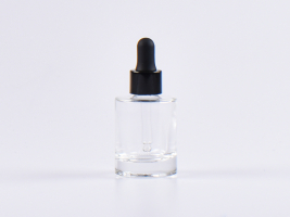 Glasflasche "Raoul" 30ml, mit Pipette schwarz