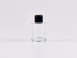 Glasflasche "Raoul" 30ml, mit Tropfmontur schwarz
