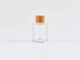 Glasflasche "Raoul" 30ml, mit Schraubverschluss Bambus