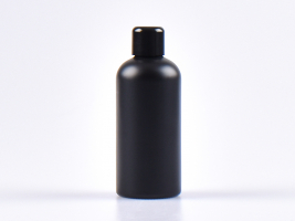 Schwarzglasflasche 100ml, mit Schraubverschluss schwarz