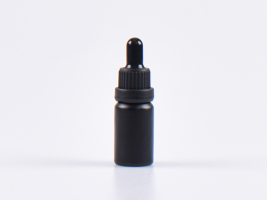 Schwarzglasflasche 10ml, mit Pipette OV schwarz