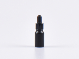 Schwarzglasflasche 10ml, mit Pipette schwarz