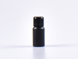 Schwarzglasflasche 10ml, mit Schraubverschluss schwarz