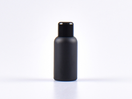 Schwarzglasflasche 30ml, mit Schraubverschluss schwarz