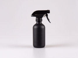 Schwarzglasflasche 250ml, mit Triggerspray