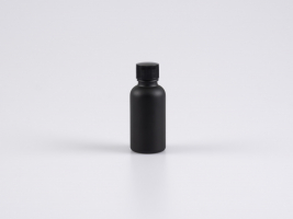 Schwarzglasflasche 30ml, mit Pinselmontur