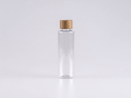 PET Flasche "Sharp" 150ml, mit Deckel Walnut